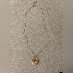Pretty Gold Coin Necklace-Adjustable Length